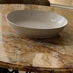 SUR LA TABLE ITALIAN PORCELAIN WHITE 16 INCH SERVING BOWL